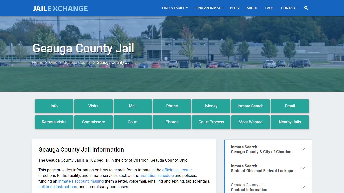 Geauga County Jail, OH Inmate Search, Information