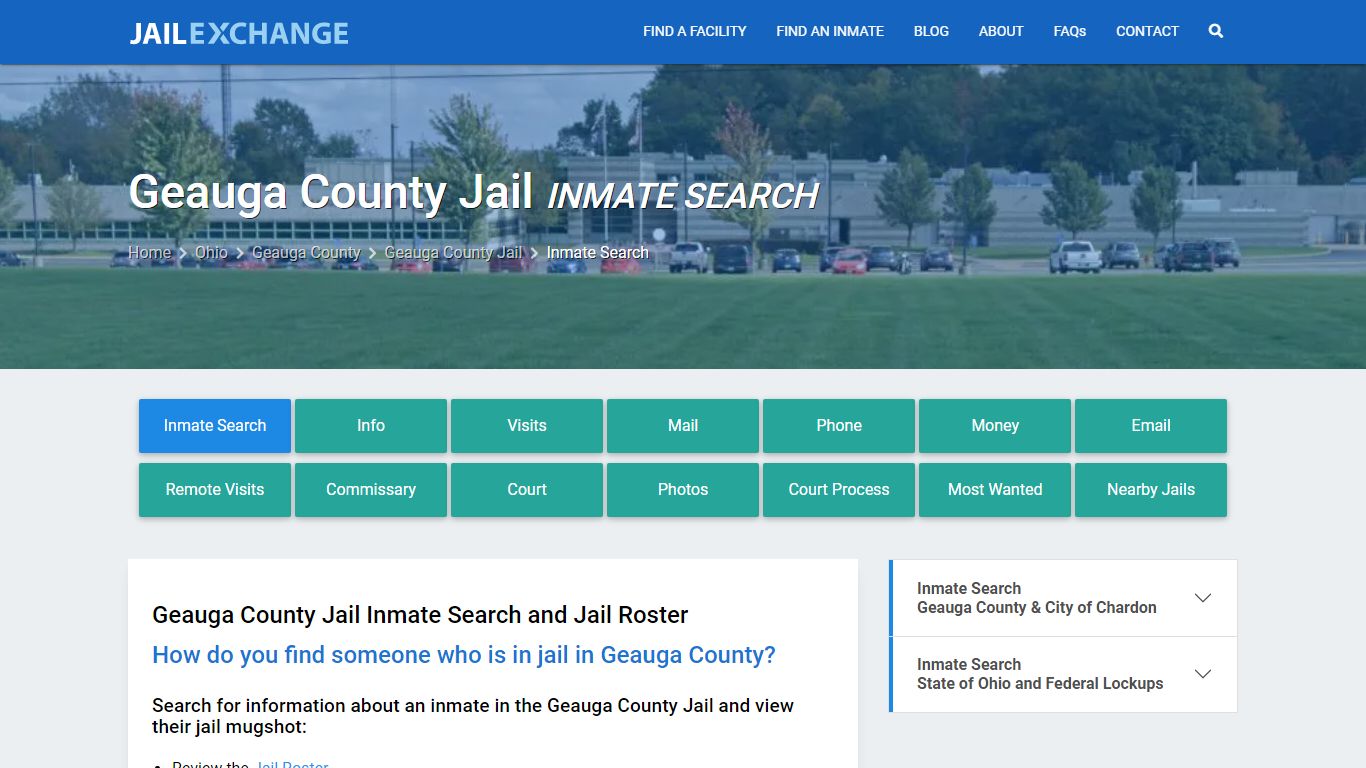 Inmate Search: Roster & Mugshots - Geauga County Jail, OH