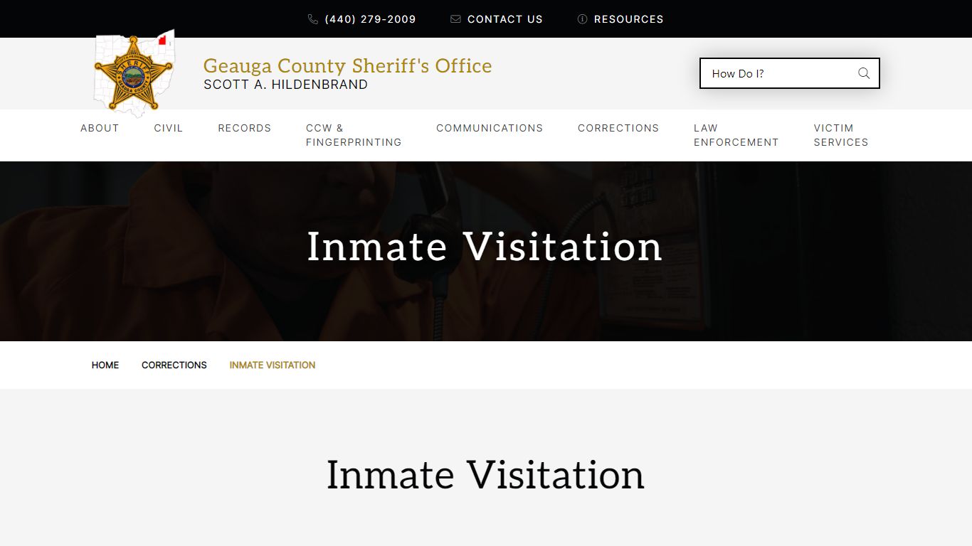 Inmate Visitation | Geauga County Sheriff's Office